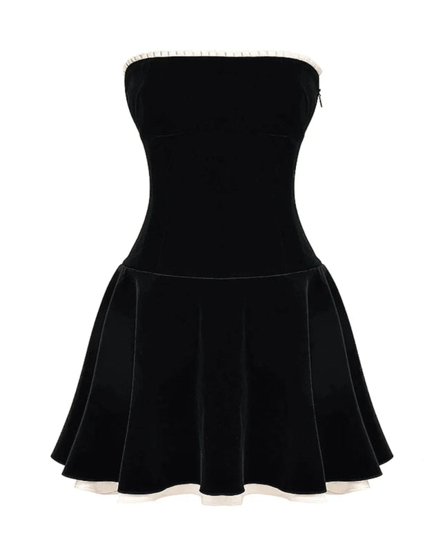 Highway To Heaven Vintage Velvet Mini Dress