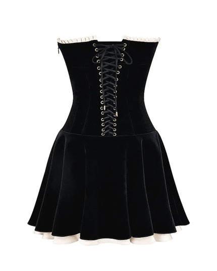 Highway To Heaven Vintage Velvet Mini Dress