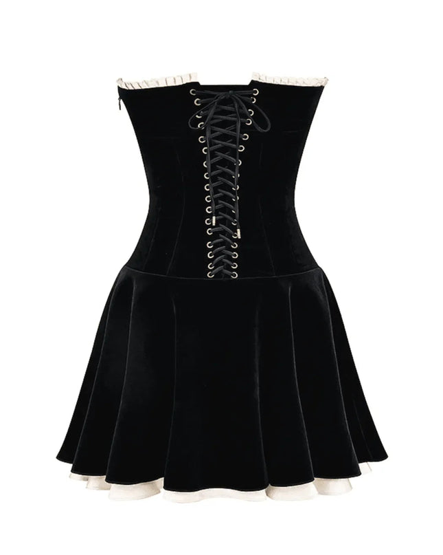 Highway To Heaven Vintage Velvet Mini Dress