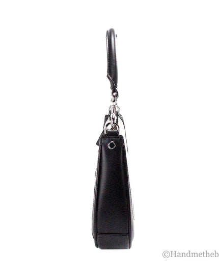 Marc Jacobs Terry Canvas Leather Hobo Shoulder Bag