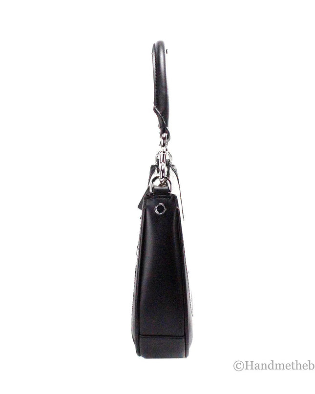 Marc Jacobs Terry Canvas Leather Hobo Shoulder Bag