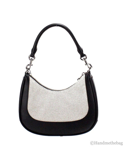 Marc Jacobs Terry Canvas Leather Hobo Shoulder Bag