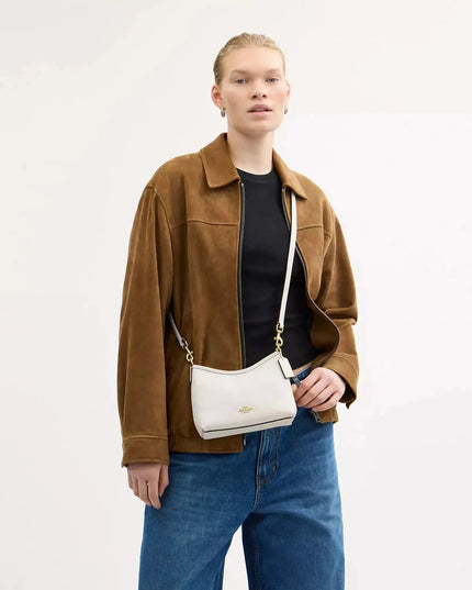 Coach Laurel Small Shoulder Bag – Pebble Leather Crossbody Purse