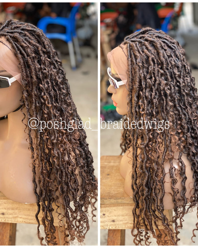 Soft Locs Wig Glueless Faux Locs Full Lace African Queen
