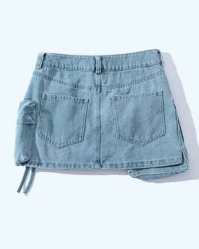Manhattan St. Denim Mini Skirt
