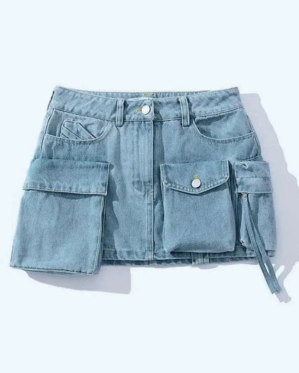 Manhattan St. Denim Mini Skirt