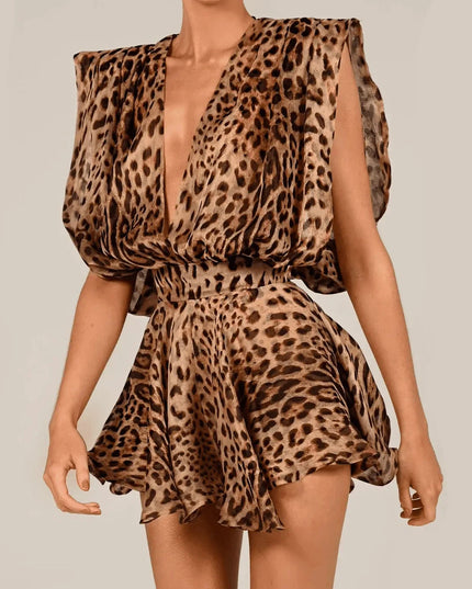 My Wild Side Deep Plunge Mini Dress