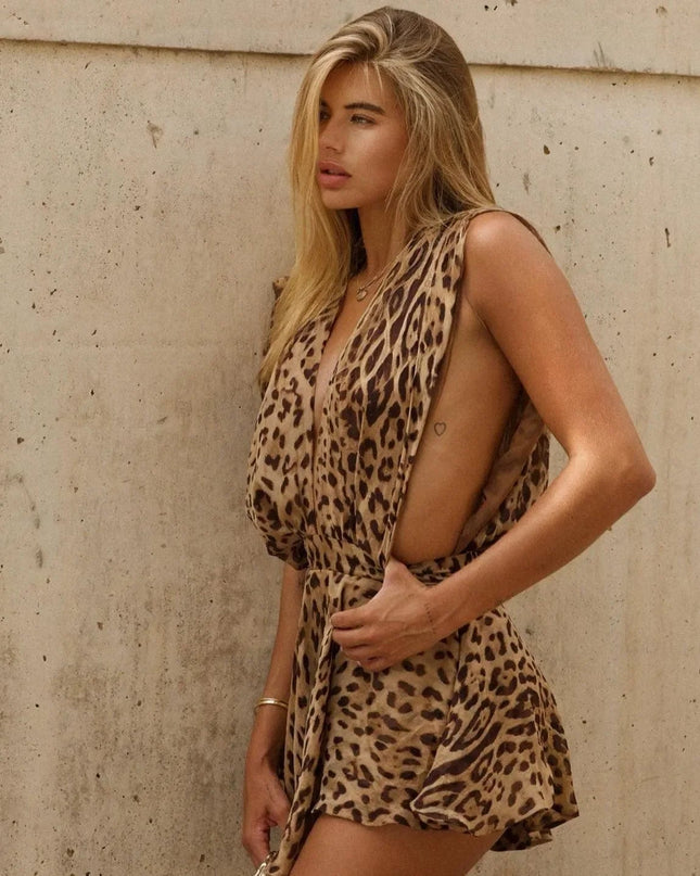 My Wild Side Deep Plunge Mini Dress