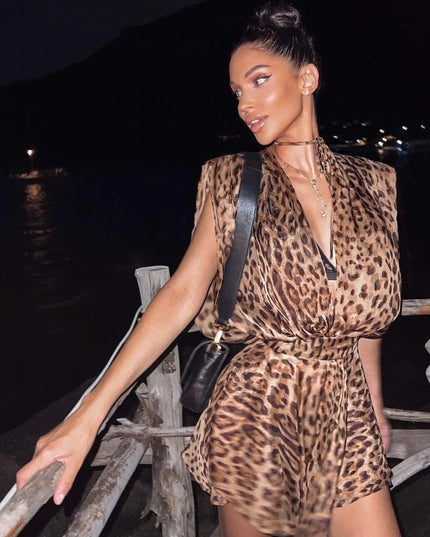 My Wild Side Deep Plunge Mini Dress