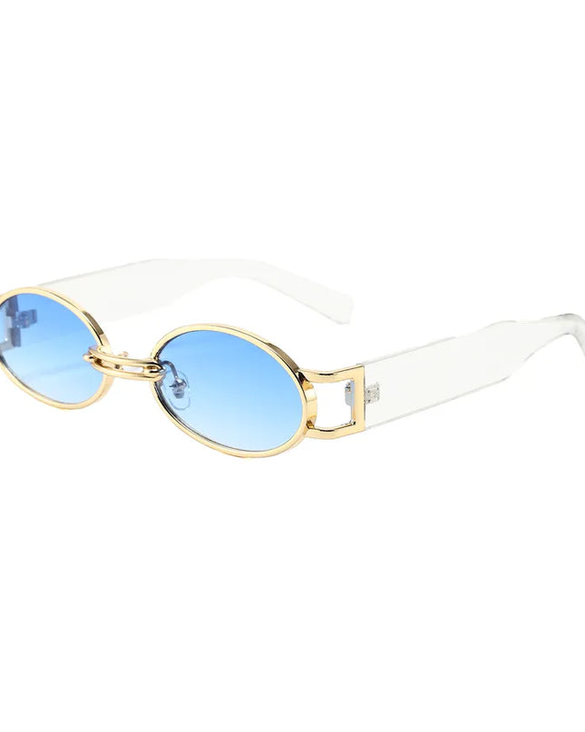 Retro Oval Frame Sunglasses