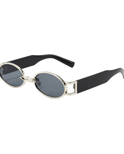 Retro Oval Frame Sunglasses