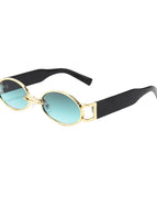 As Picture / Golden Frame Gradient Green Piece