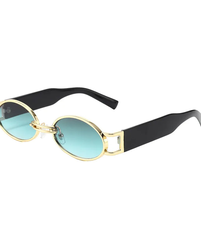 Retro Oval Frame Sunglasses