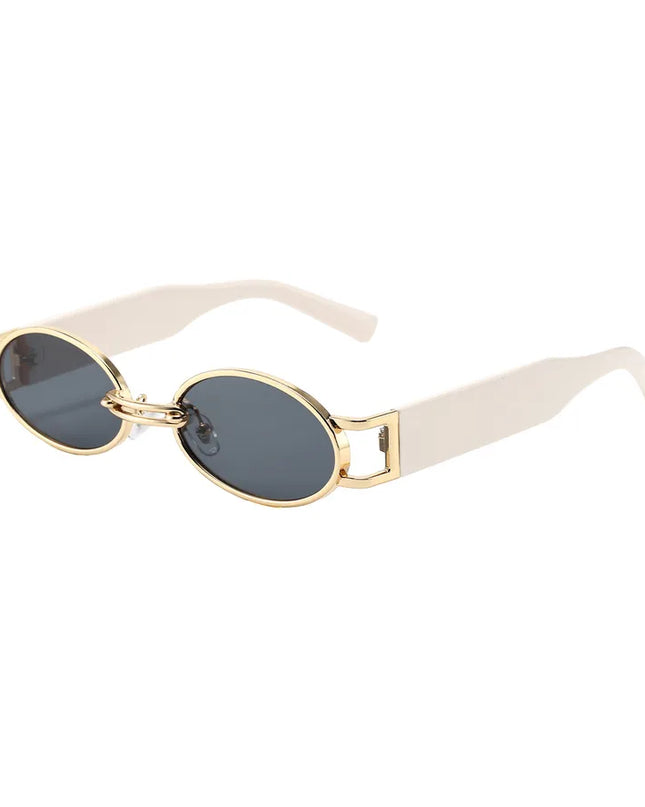 Retro Oval Frame Sunglasses