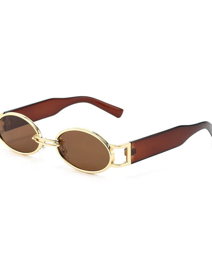 Retro Oval Frame Sunglasses