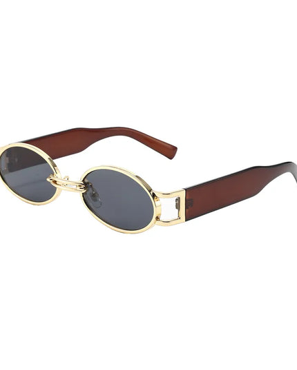Retro Oval Frame Sunglasses