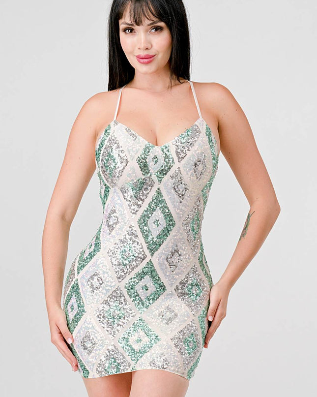 DIAMOND PATTERN DRAWSTRING