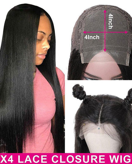 LisaJemide Recommend Junoda Hair Straight 4x4 Lace Closure Wig  Fast Shipping junoda
