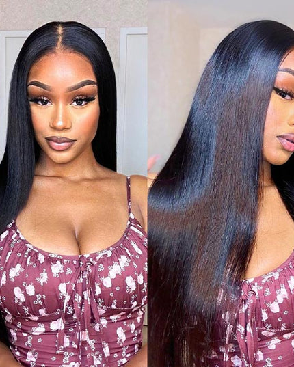 [Save $100] Junoda 5x5 HD Lace Wig Skin Melt Straight Pre Cut Lace Wear Go Glueless Wig junoda