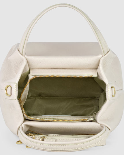 Calf Leather Top-Handle Bag