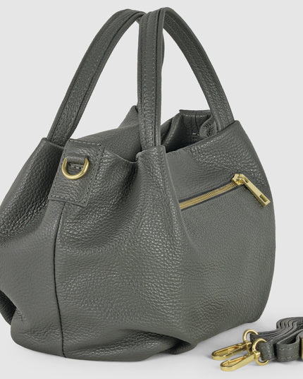 Calf Leather Top-Handle Bag