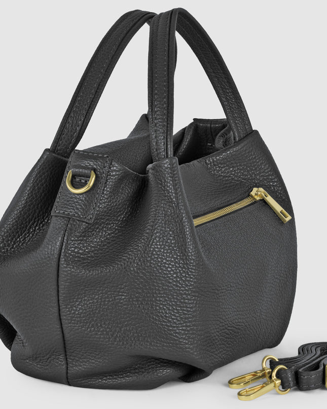Calf Leather Top-Handle Bag