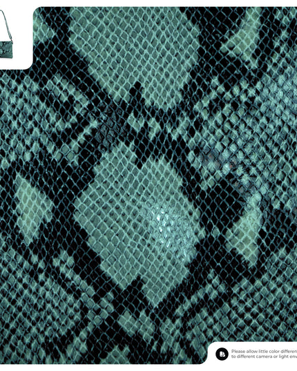 Python-Print Suede Crossbody Bag