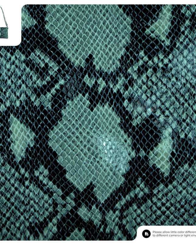 Python-Print Suede Crossbody Bag