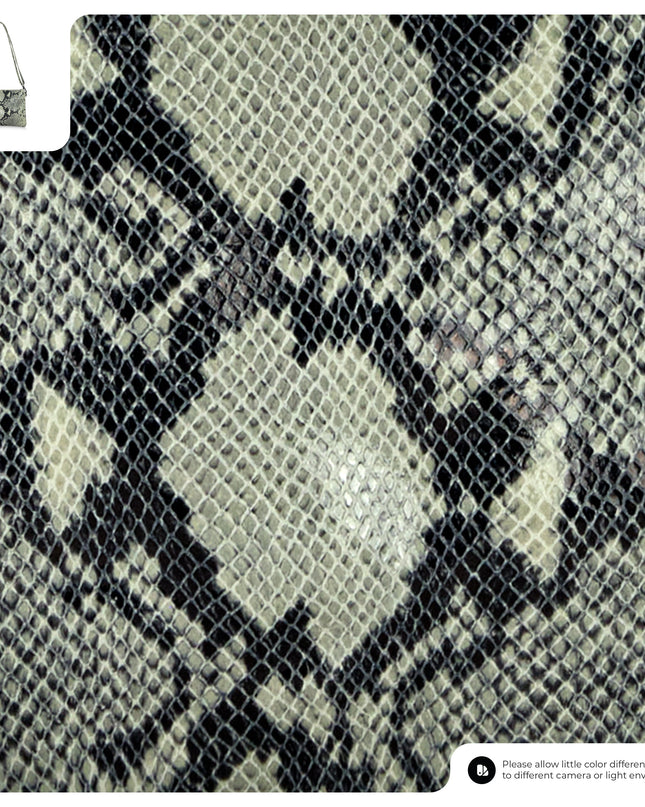 Python-Print Suede Crossbody Bag