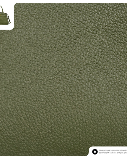 Calf & Suede Leather Top-Handle Bag