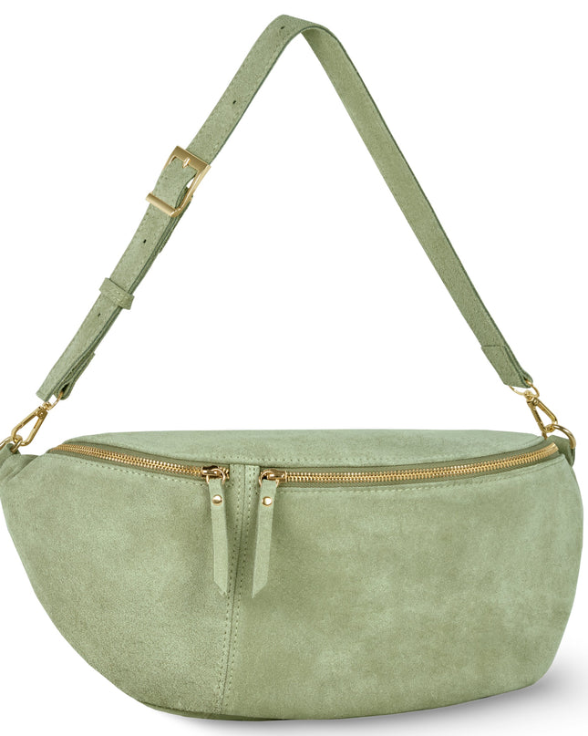 Suede Leather Crossbody Bag