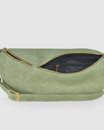 Suede Leather Crossbody Bag