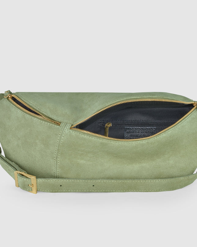 Suede Leather Crossbody Bag