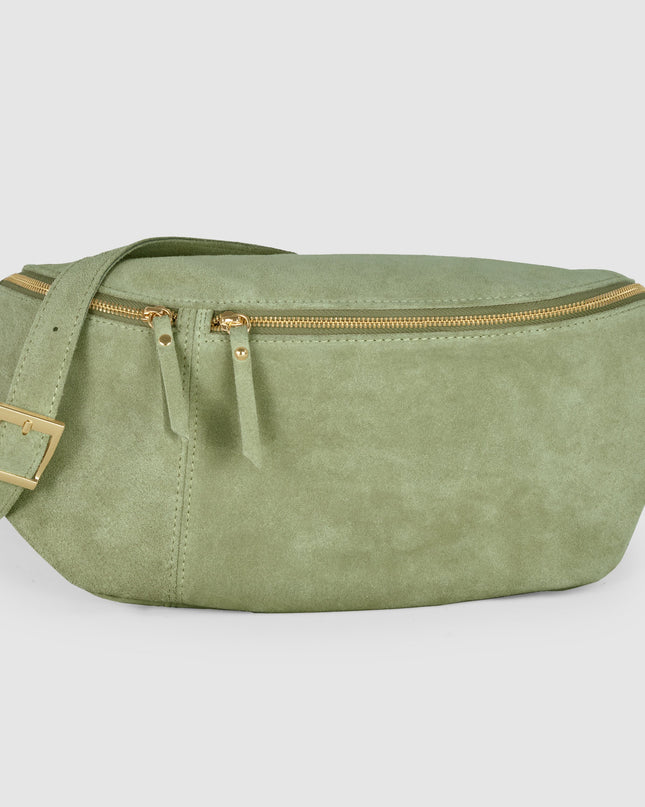 Suede Leather Crossbody Bag