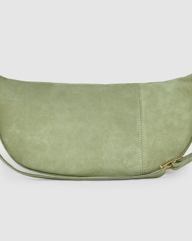 Suede Leather Crossbody Bag