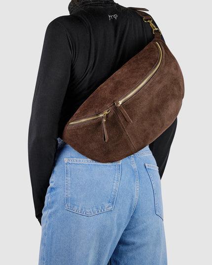 Suede Leather Crossbody Bag