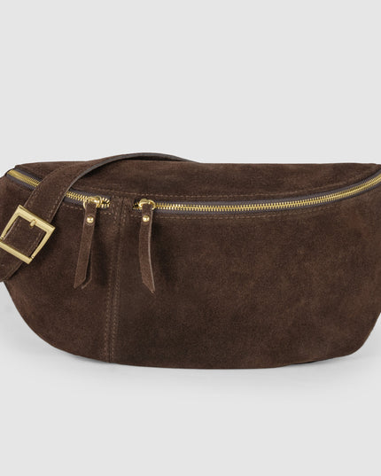 Suede Leather Crossbody Bag