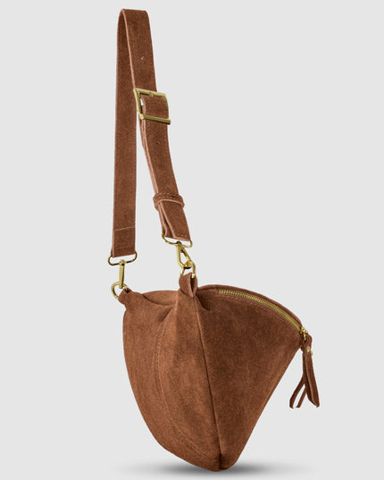 Suede Leather Crossbody Bag