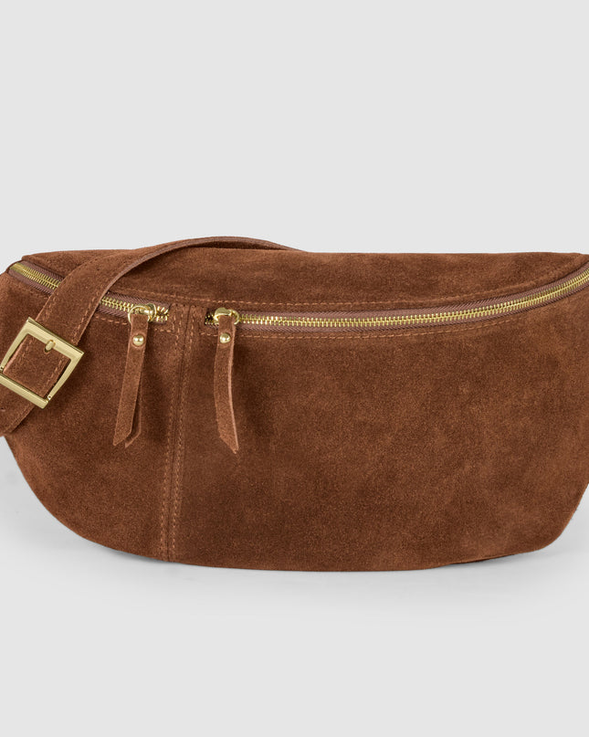Suede Leather Crossbody Bag