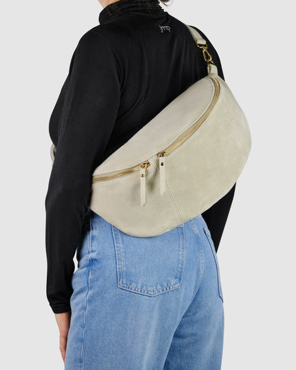 Suede Leather Crossbody Bag