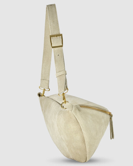 Suede Leather Crossbody Bag