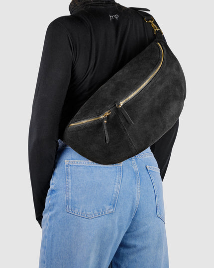 Suede Leather Crossbody Bag