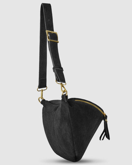 Suede Leather Crossbody Bag