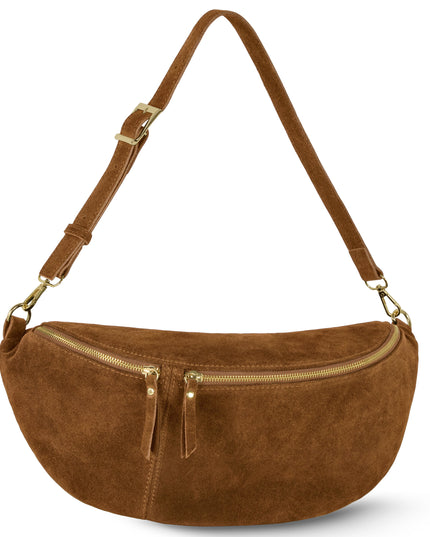 Suede Leather Crossbody Bag