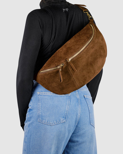 Suede Leather Crossbody Bag