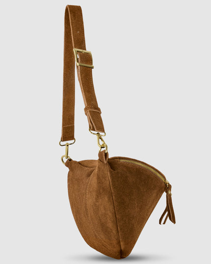 Suede Leather Crossbody Bag