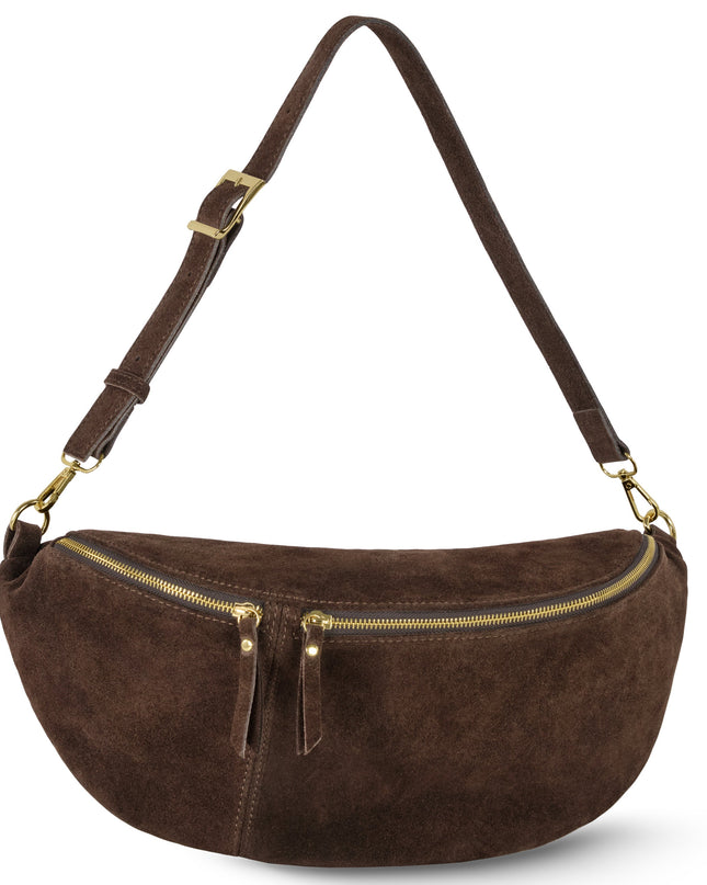 Suede Leather Crossbody Bag