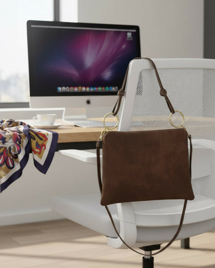 Suede Leather Shoulder Bag