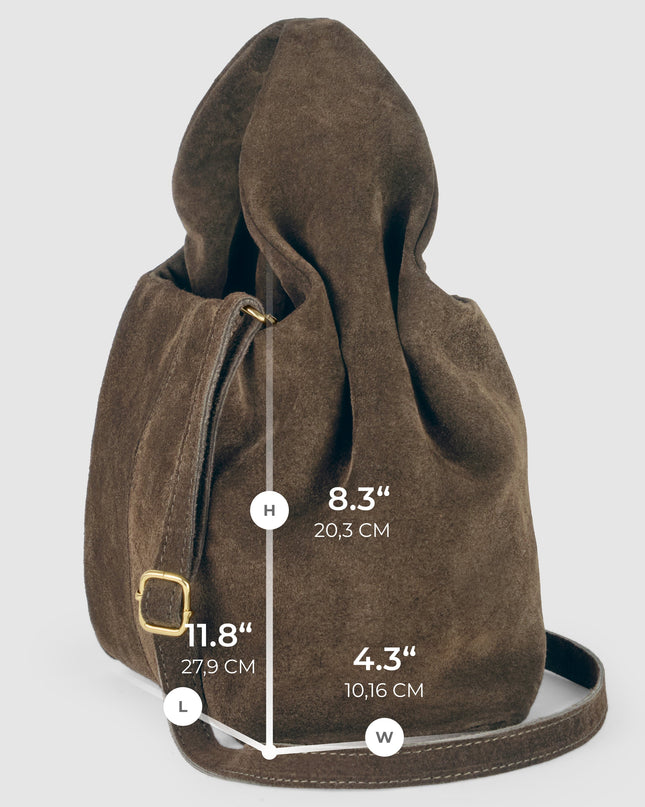 Suede Leather Shoulder Bag