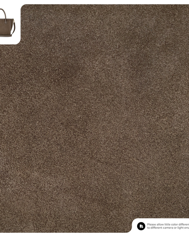Suede Leather Top-Handle Bag